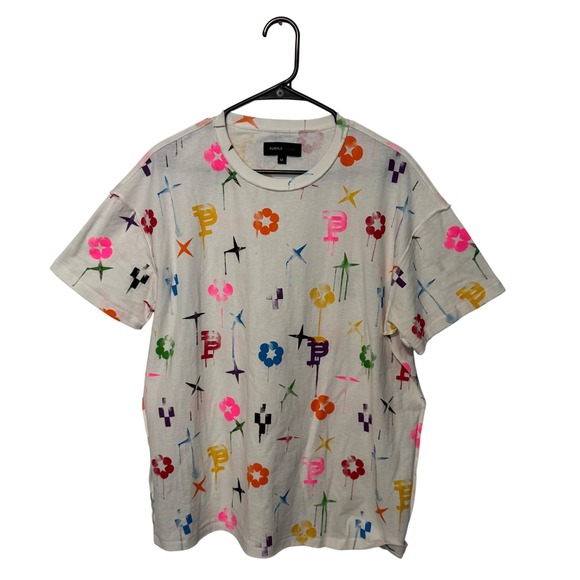 Purple Brand Other - Puma Multicolor Logo Graphic Short Sleeve Tee